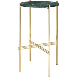 Ø40xH70cm - marbre vert - base laiton - console ronde TS - Gubi