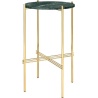 Ø40xH70cm - marbre vert - base laiton - console ronde TS - Gubi