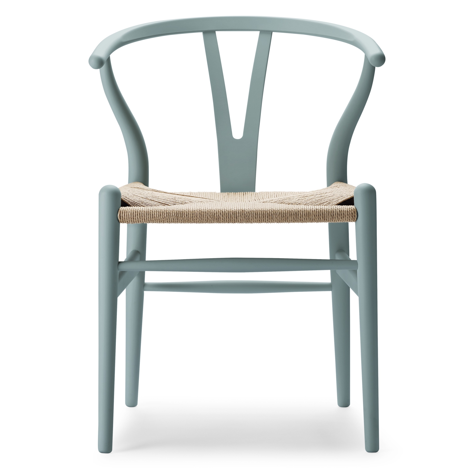 Carl Hansen & Søn – Chaise CH24 Soft Color Ilse Crawford, pewter et corde de papier naturelle