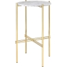 Ø40xH70cm - marbre blanc - base laiton - console ronde TS - Gubi