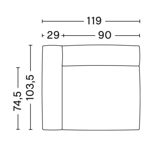 S1962 – Mags Soft - canapé modulable HAY