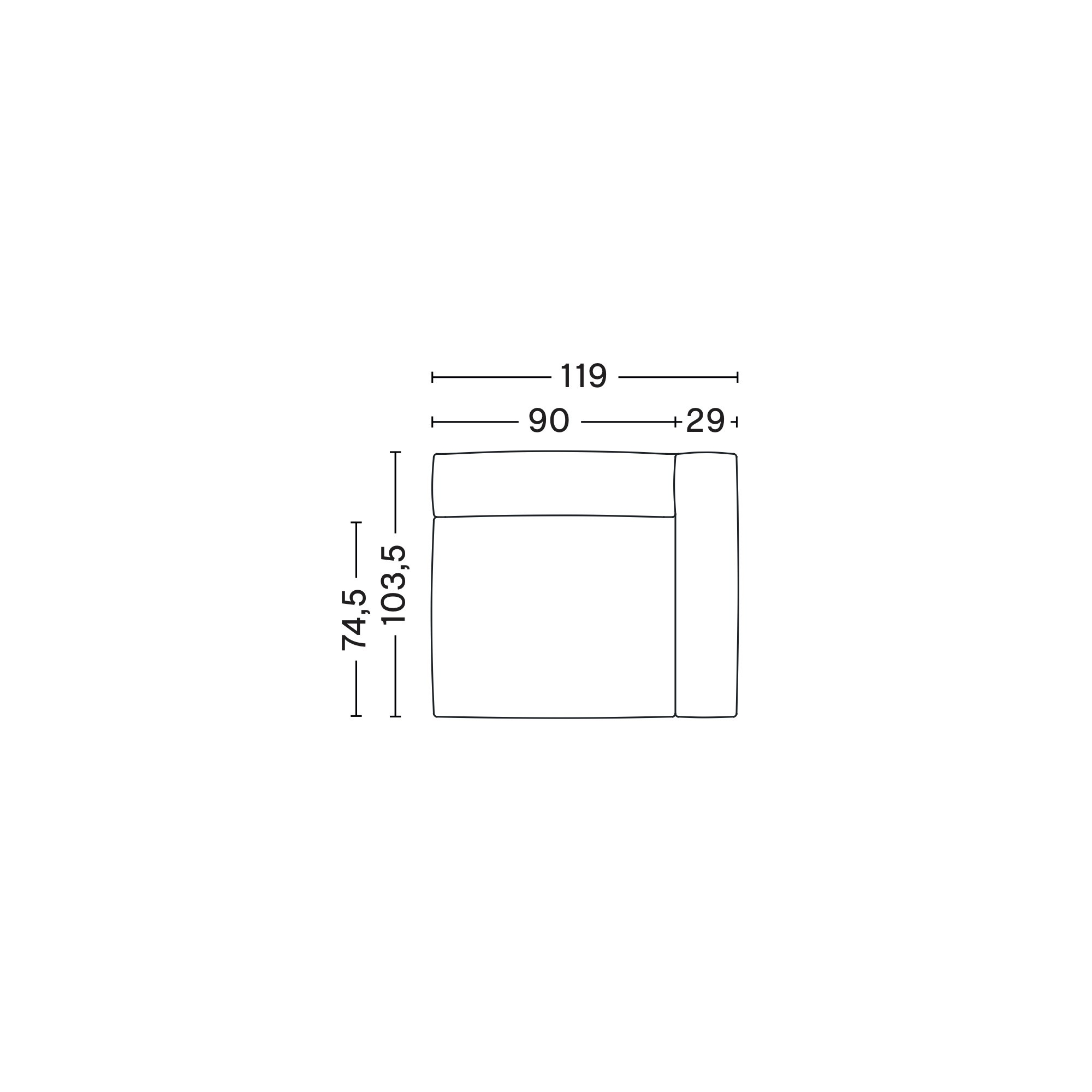 S1961 – Mags Soft - canapé modulable HAY