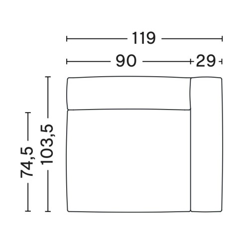 S1961 – Mags Soft - canapé modulable HAY