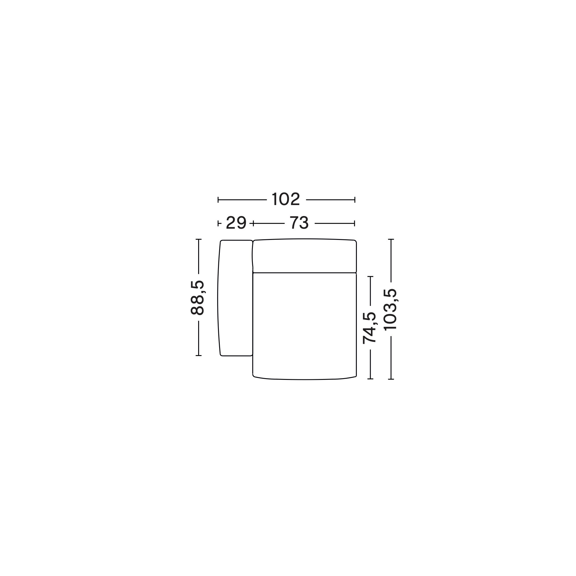 S1064 – Mags Soft Low - canapé modulable HAY - HAY