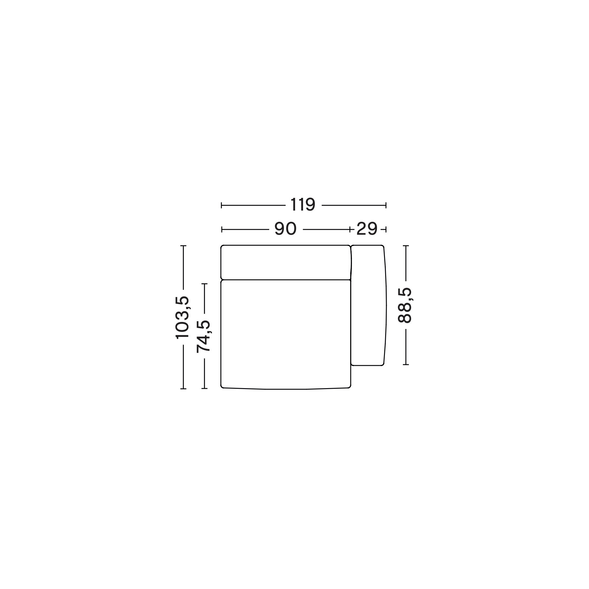 S1965 – Mags Soft Low - canapé modulable HAY - HAY