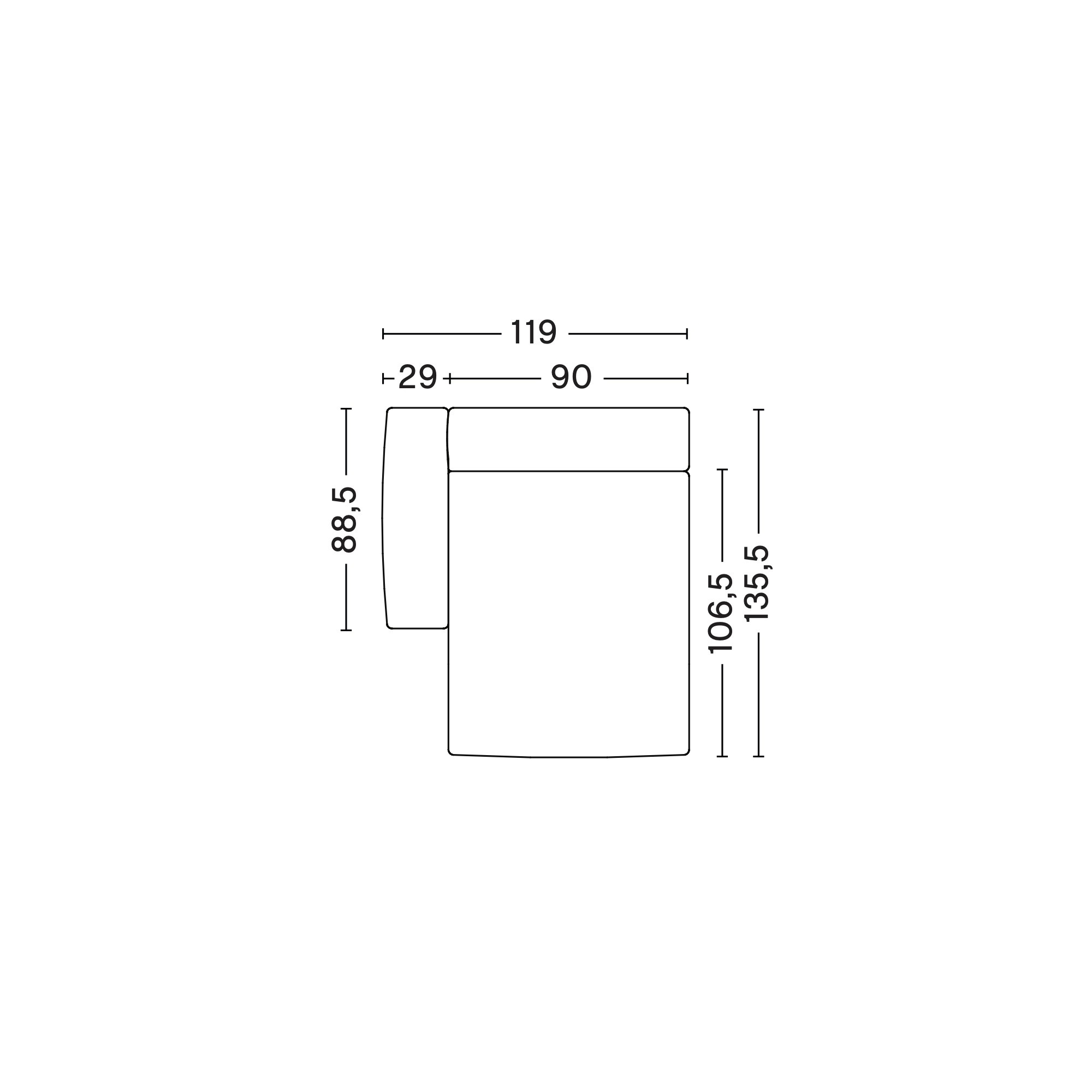 S8264 – Mags Soft Low - canapé modulable HAY - HAY