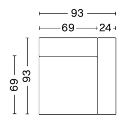 1861 – Mags / Mags Low Armrest - canapé modulable HAY