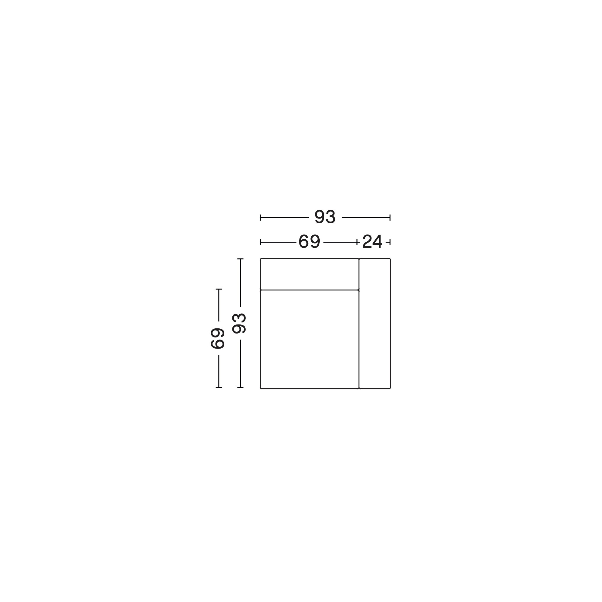 1861 – Mags / Mags Low Armrest - HAY modular sofa