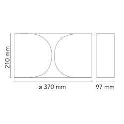 applique Foglio blanche (F2400009)