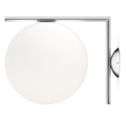 IC C/W2 wall / ceiling lamp - chrome (F3179057) - Flos