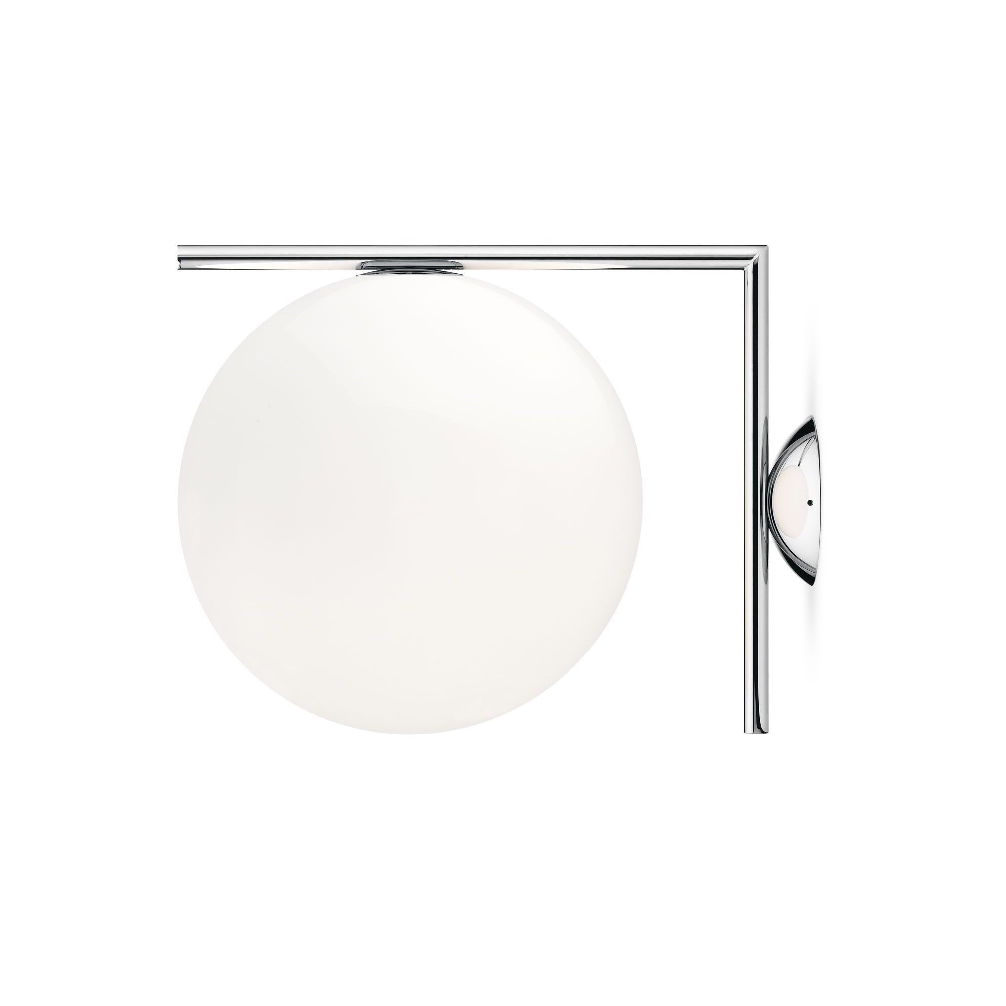 IC C/W2 wall / ceiling lamp - chrome (F3179057) - Flos