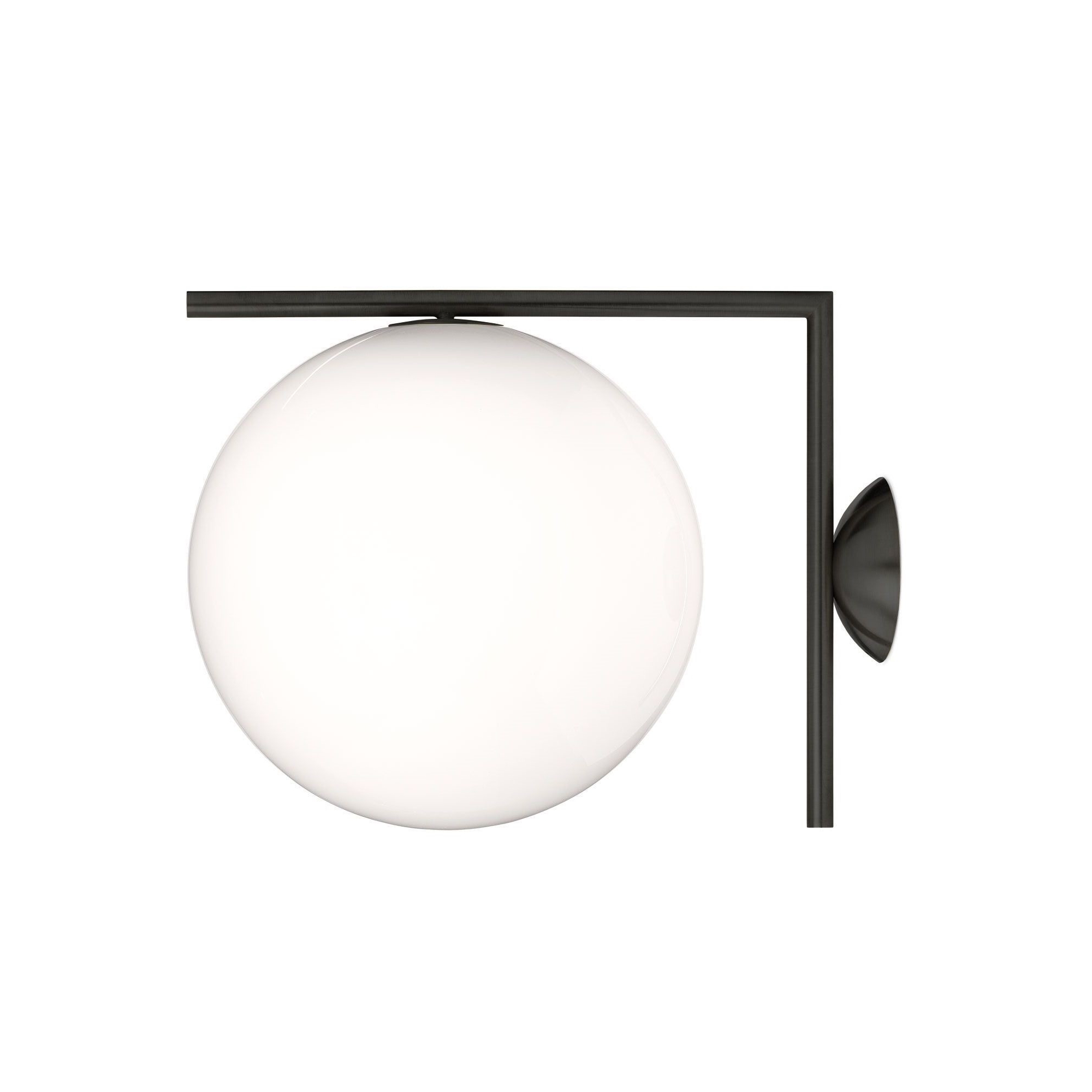 IC C/W2 wall / ceiling lamp - black (F3179030) - Flos