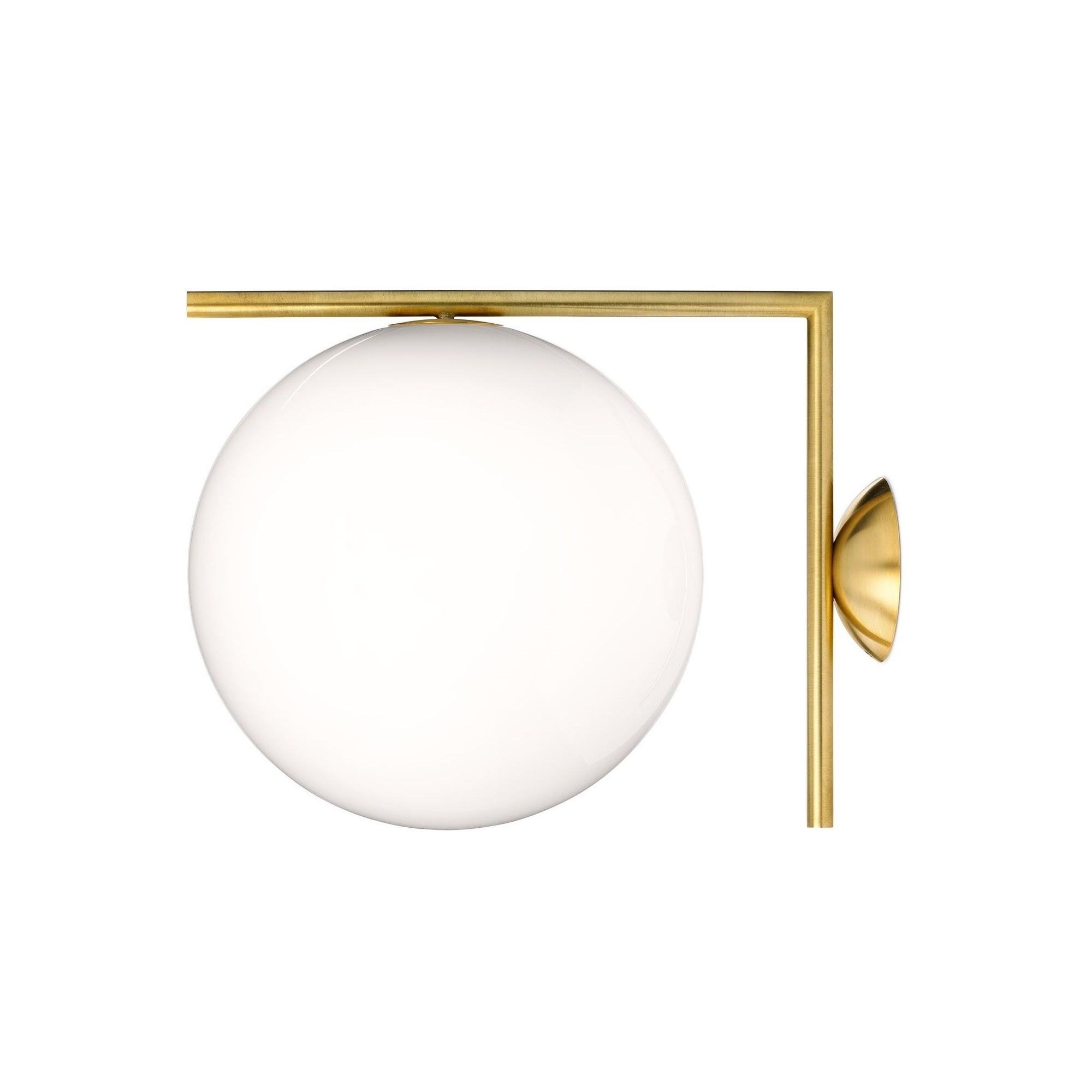 IC C/W2 wall / ceiling lamp - brass (F3179059) - Flos