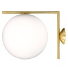 IC C/W2 wall / ceiling lamp - brass (F3179059) - Flos