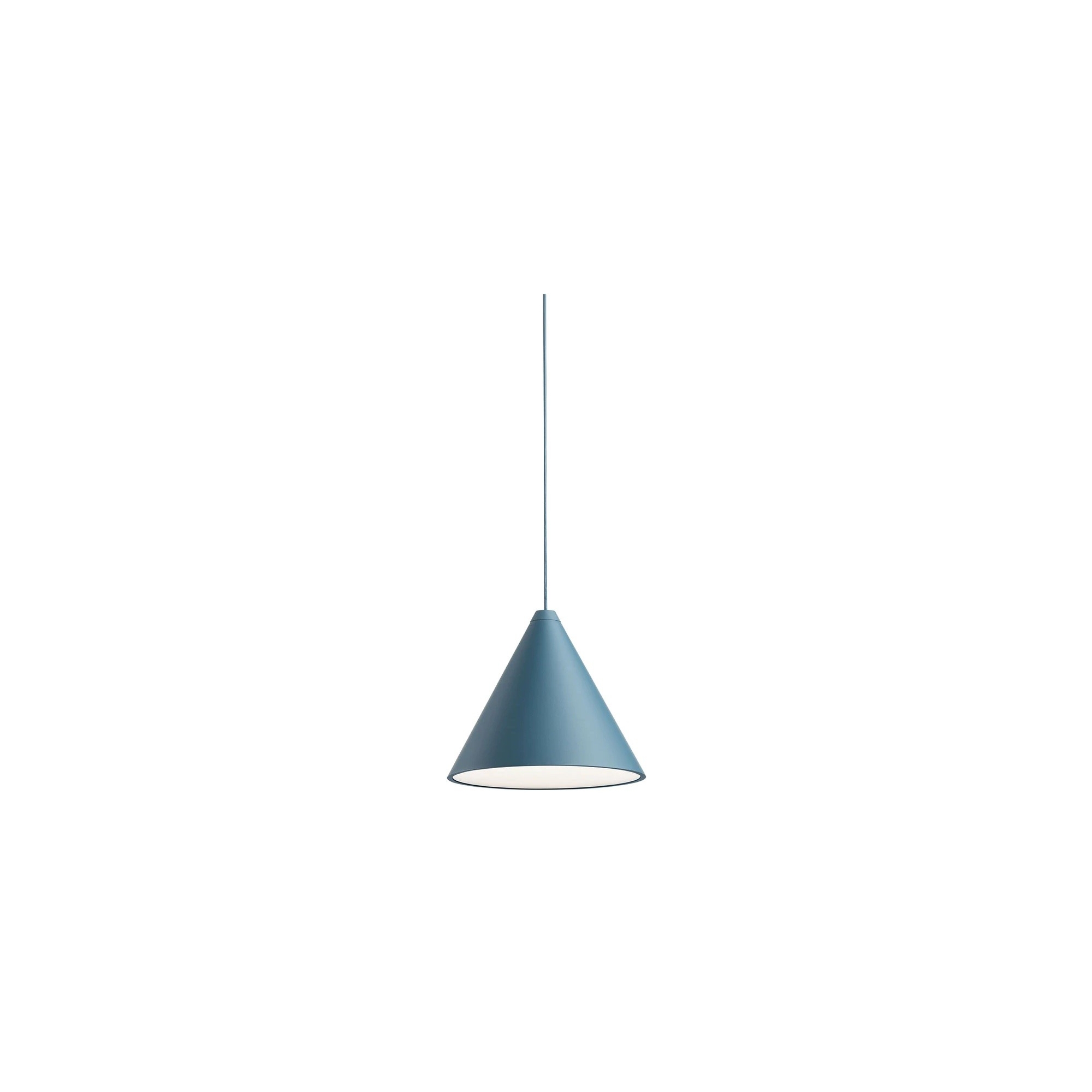 String Light pendant – blue cone / touch dimmer – Flos