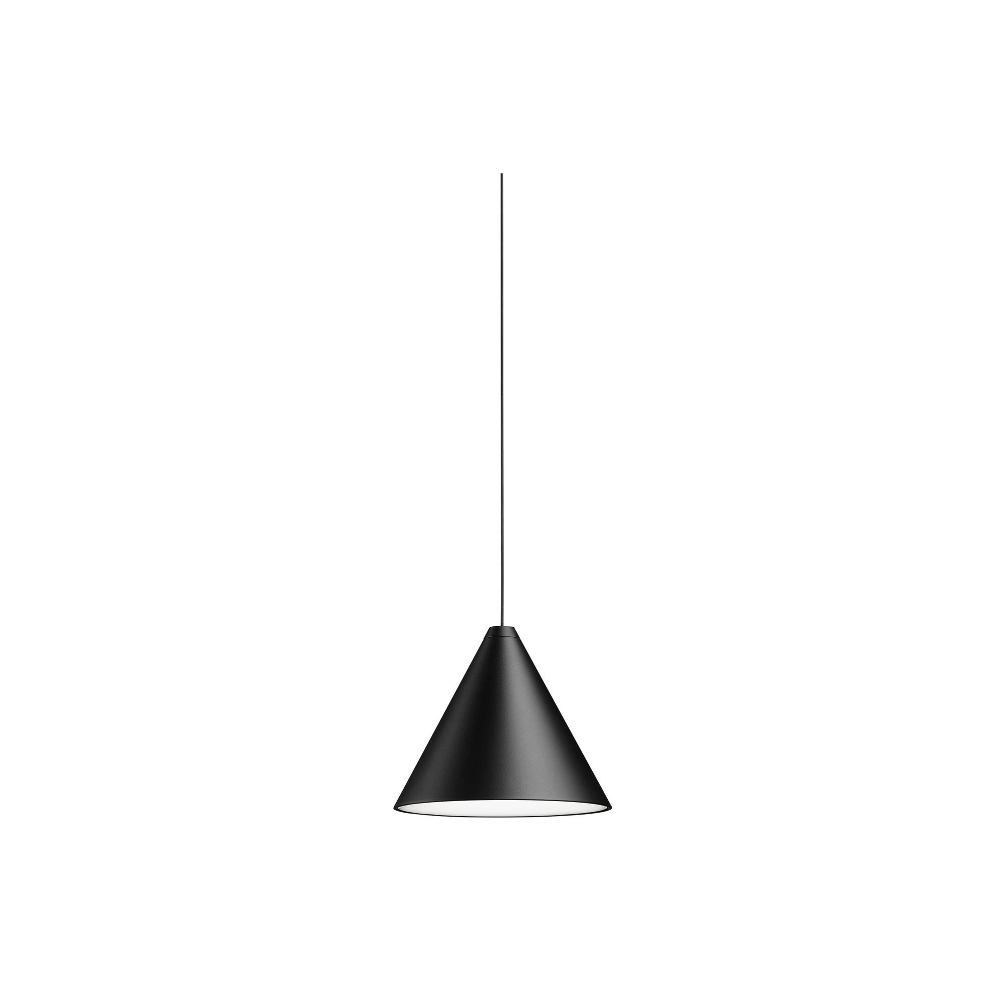 suspension String Light – cône noir / contrôle par application – Flos