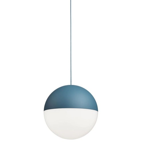 String Light pendant – blue sphere / touch dimmer – Flos