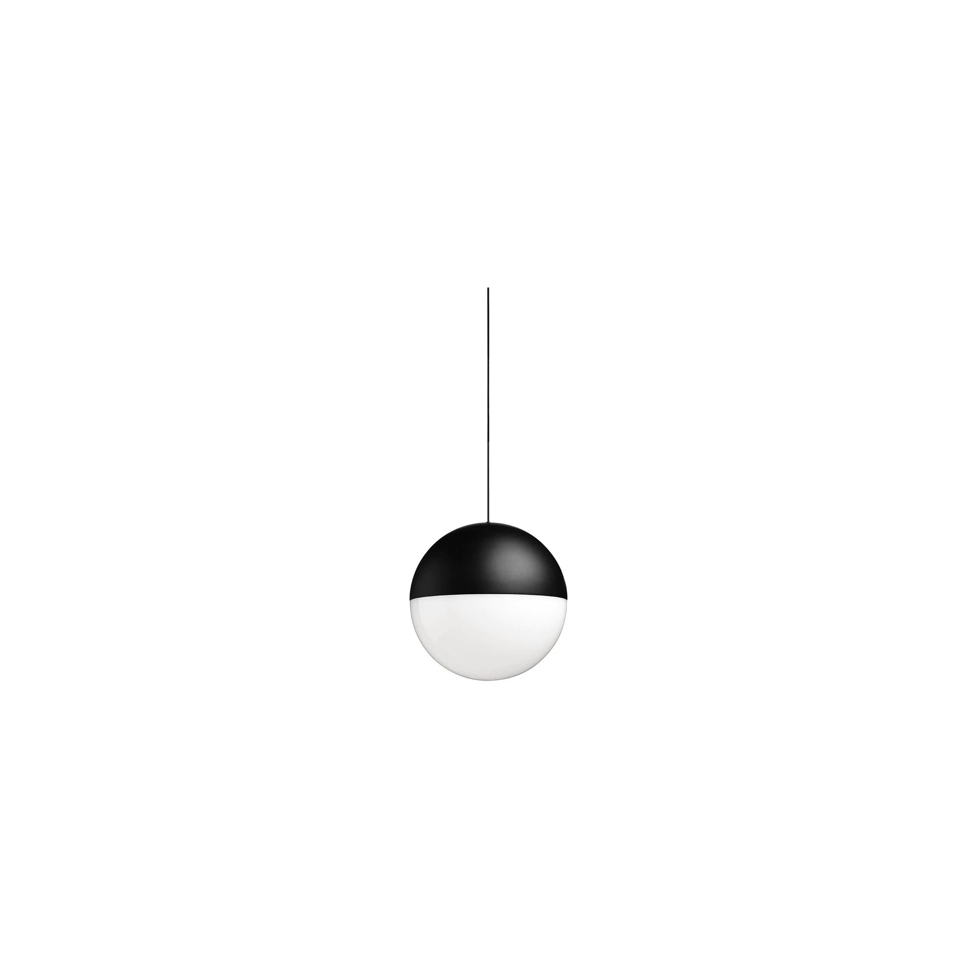 suspension String Light – sphère noire / contrôle par application – Flos