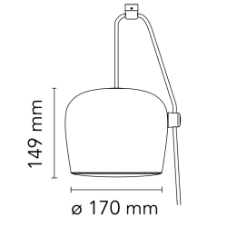 ÉPUISÉ H14,9xØ17cm - ivy anodisé - Aim small - Flos