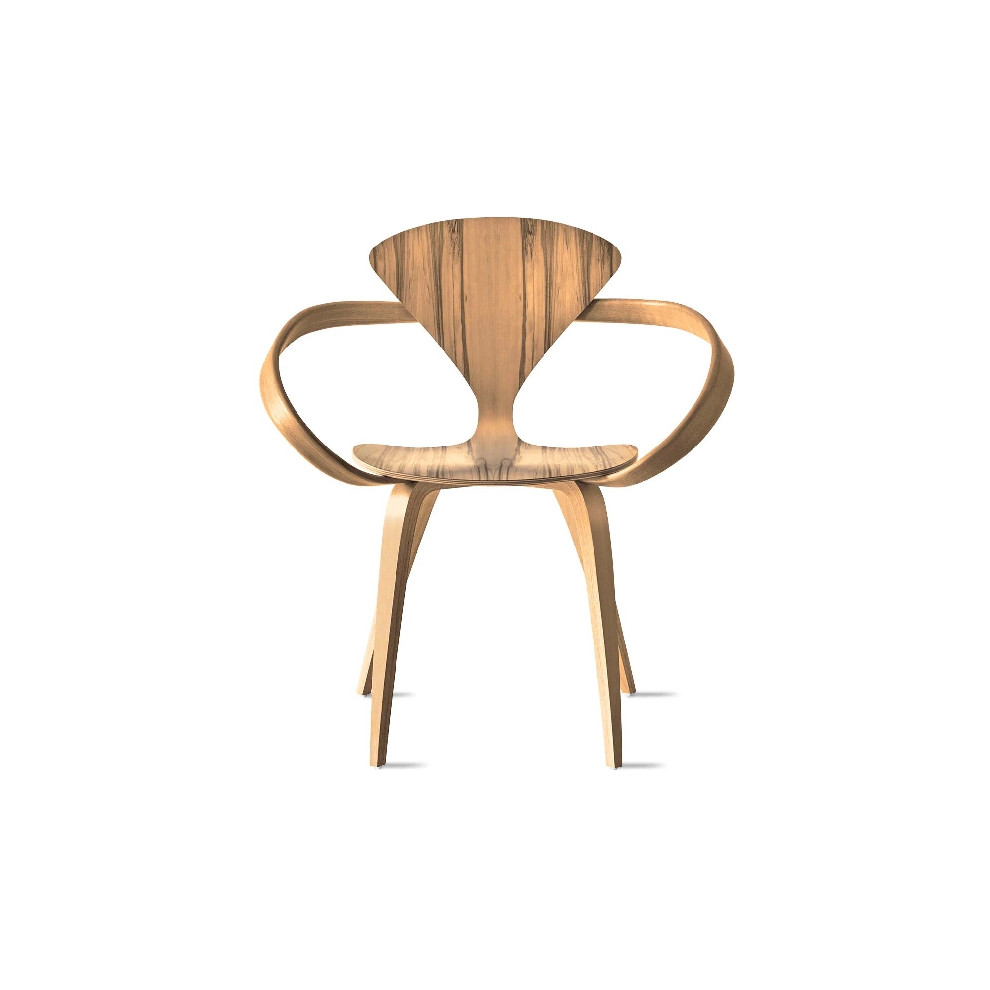 red gum + beech legs/armrests - Cherner armchair