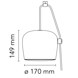 EPUISE - H14,9xØ17cm - argenté clair anodisé - Aim small - Flos