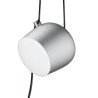 SOLD OUT - H14.9xØ17cm - light silver anodized - Aim small - Flos