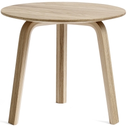 chêne vernis mat - Ø45xH39cm - table basse Bella - HAY