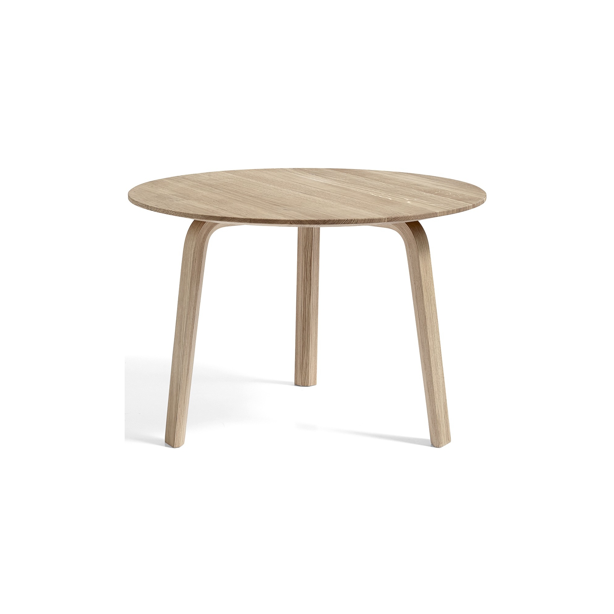 chêne vernis mat - Ø60xH39cm - table basse Bella - HAY