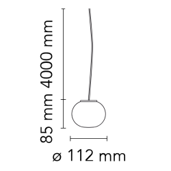 mini Glo-Ball S pendant – Ø11 x H9 cm (F4195009) - Flos