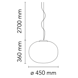 Glo-Ball S2 pendant - Ø45 x H36 cm (F3010061) - Flos