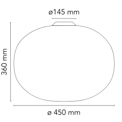 Glo-Ball C2 ceiling lamp - Ø45 x H36cm (F3028000) - Flos