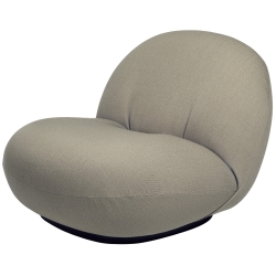 Vidar 222, fixed black base – Pacha lounge chair - Gubi