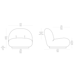 Swivel Base – Pacha Lounge Chair - Gubi