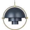 Gubi – Multi-Lite Ø36 cm pendant, brass and midnight blue