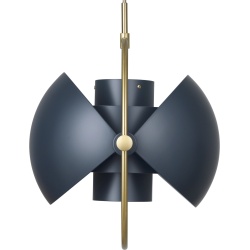 Gubi – Multi-Lite Ø36 cm pendant, brass and midnight blue