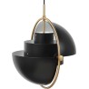 Gubi – Multi-Lite Ø36 cm pendant, brass and soft black semi matt