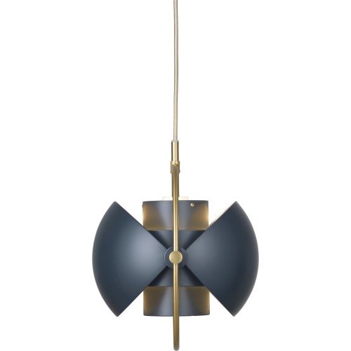 Gubi – Suspension Multi-Lite Small Ø25,5 cm, laiton et midnight blue