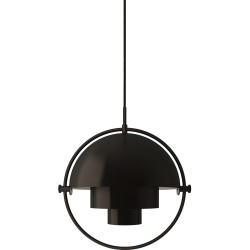 Gubi – Multi-Lite Small Ø25,5 cm pendant, black brass and black brass