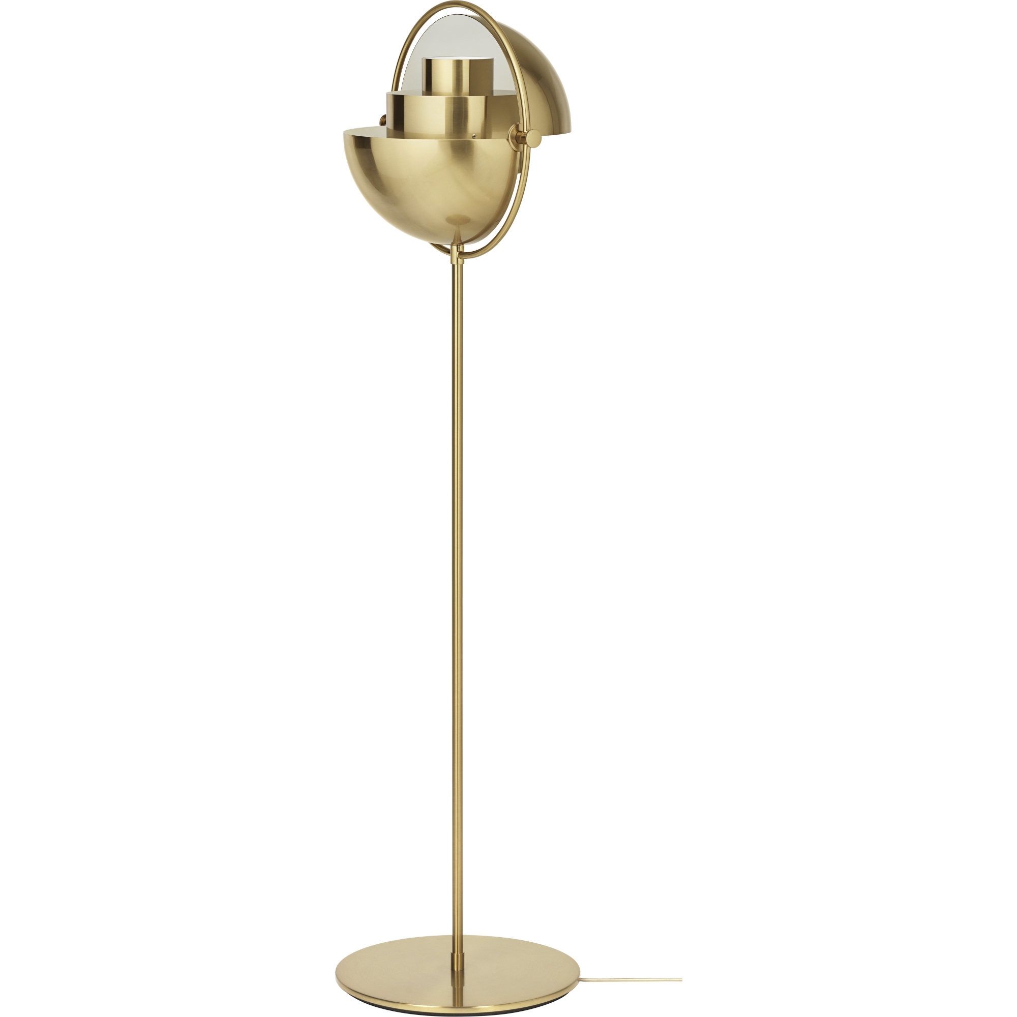 Gubi – Multi-Lite floor lamp, shiny brass and brass