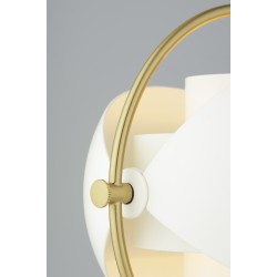 Gubi – Multi-Lite table lamp, white semi matt and brass