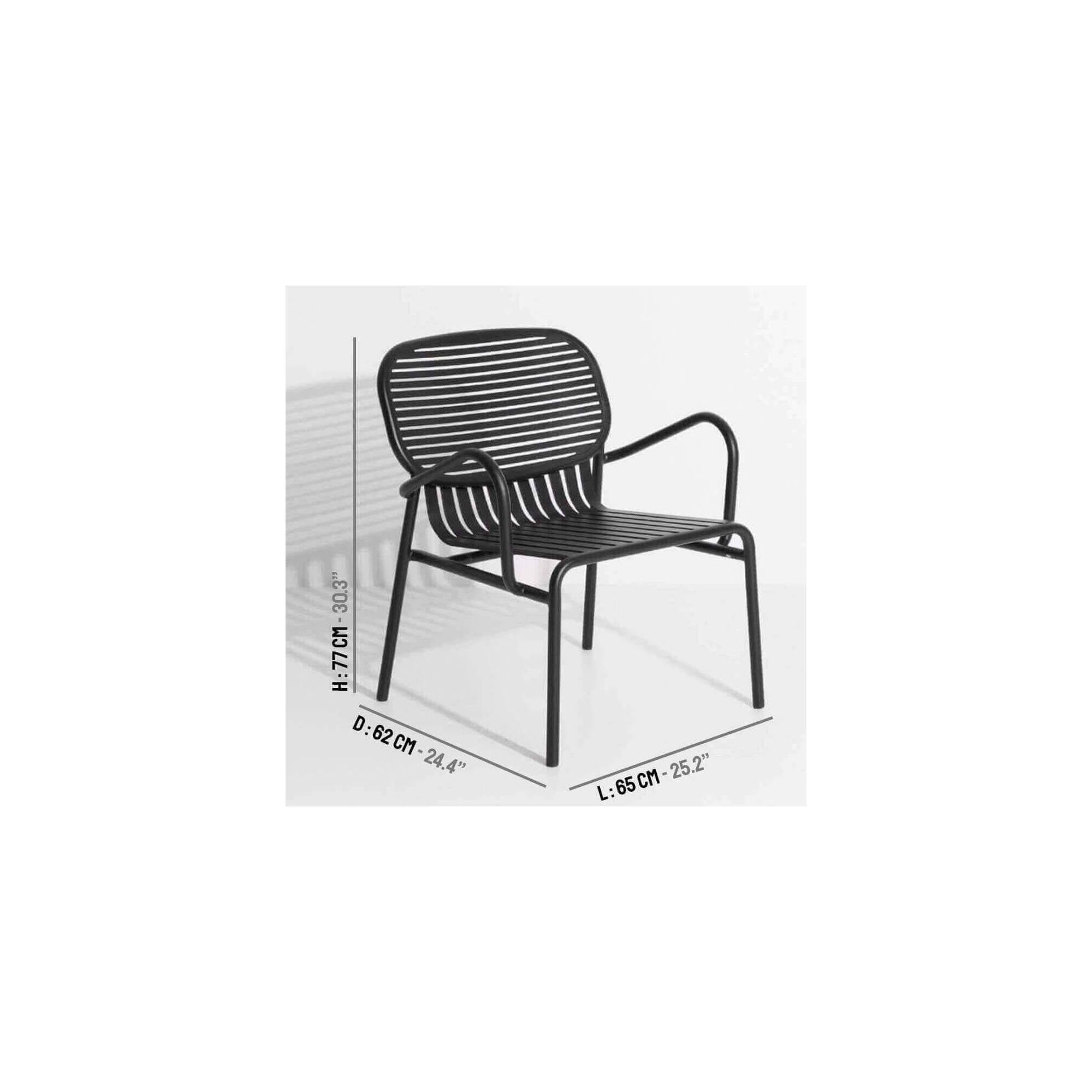 Black - Week-End Lounge Chair - Petite Friture