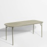 Green jade - Week-End  Dinning Table 180 x 85 x H75 cm - Petite Friture