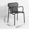 Black - Week-End Chair with Armrests - Petite Friture