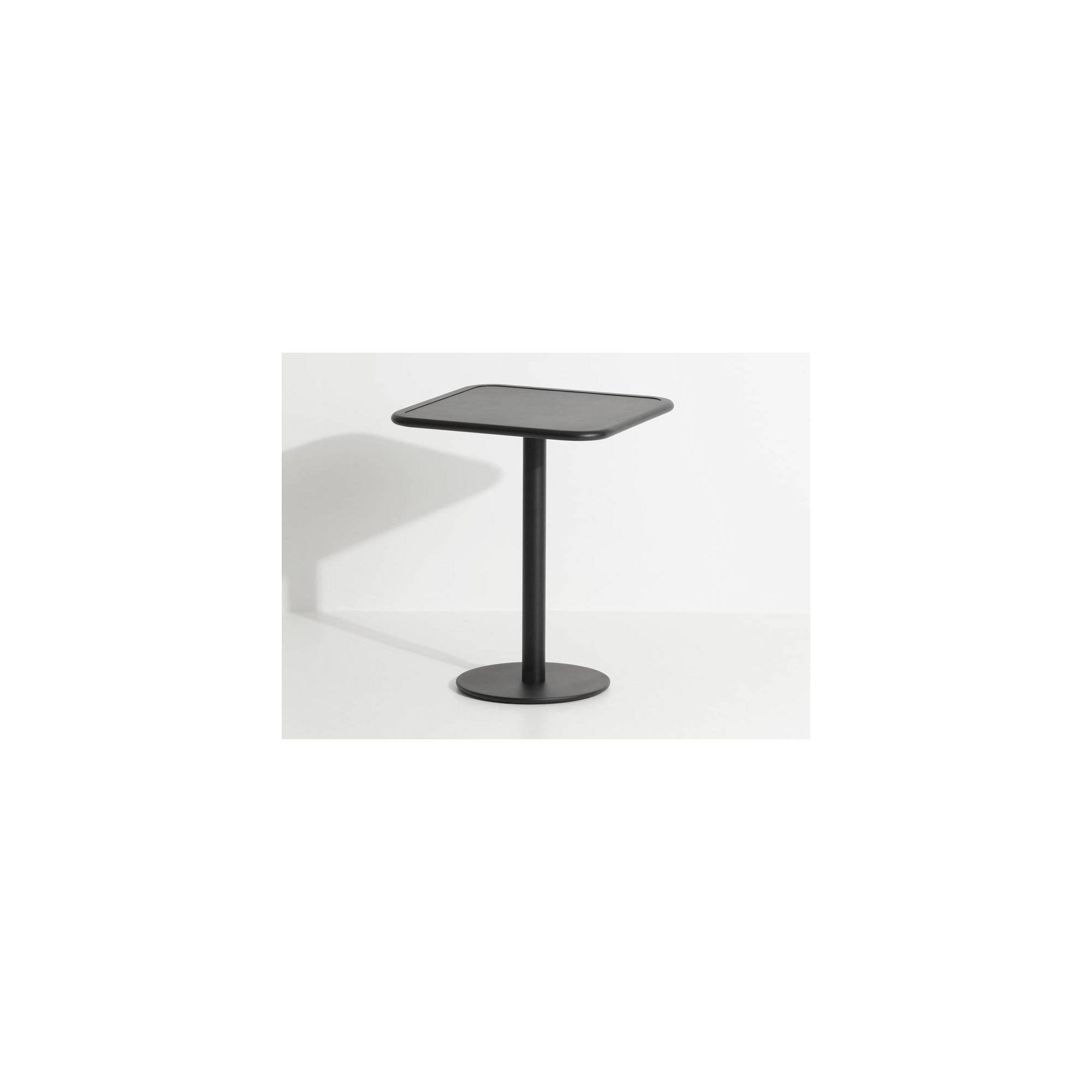 Noir - Table Bistrot Week-End  60 x 60 x H75 cm - Petite Friture