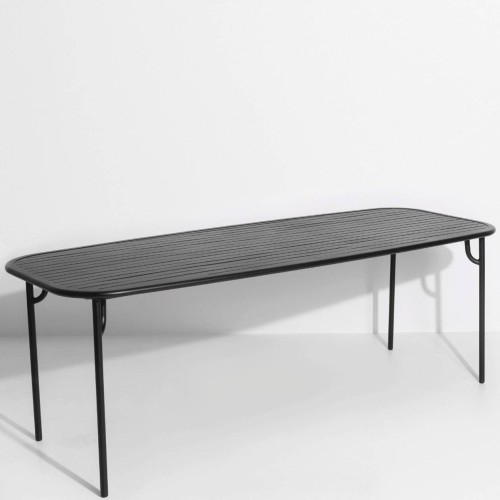 Black - Week-End  Dinning Table 220 x 85 x H75 cm - Petite Friture