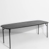 Noir - Table Week-End  220 x 85 x H75 cm - Petite Friture