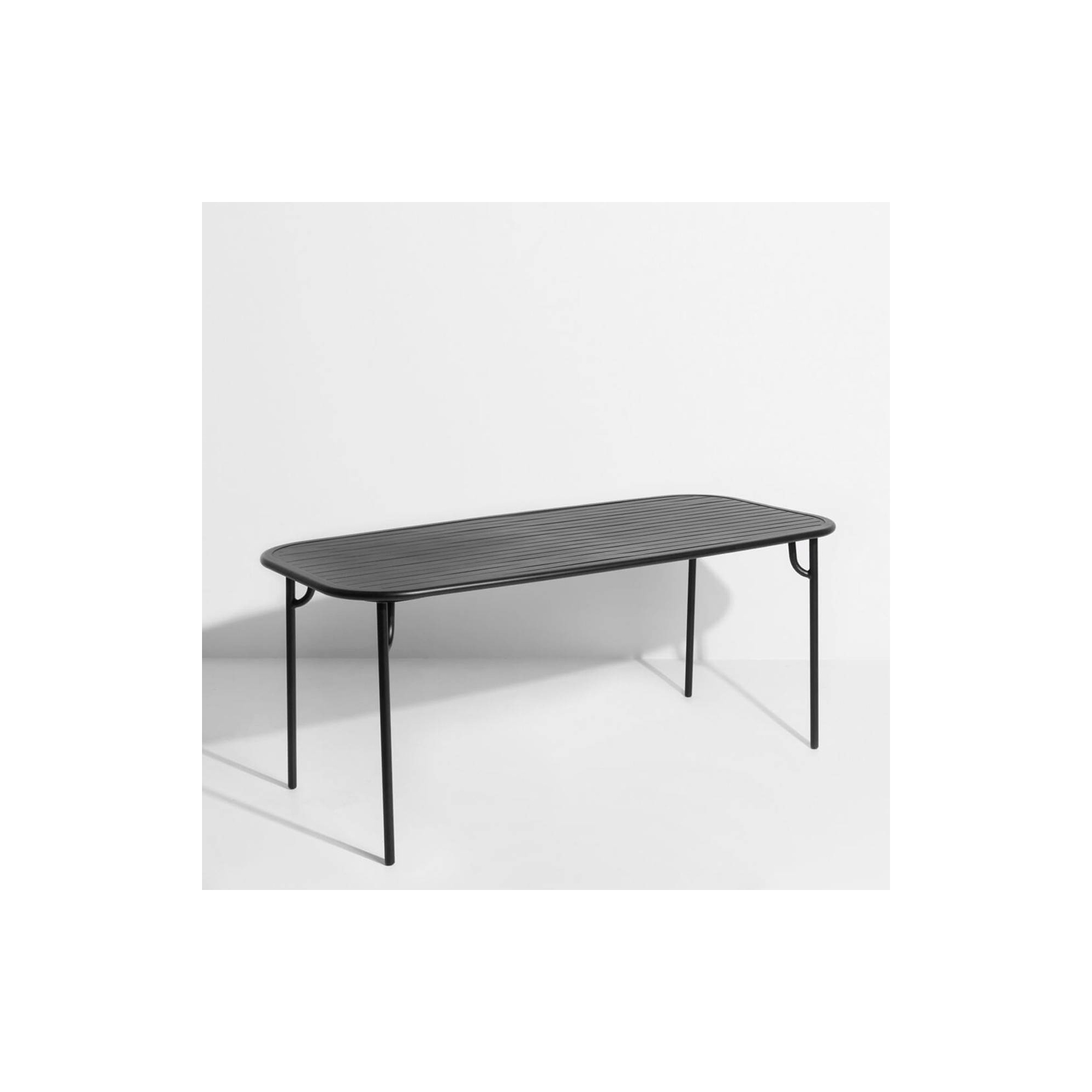 Black - Week-End  Dinning Table 180 x 85 x H75 cm - Petite Friture