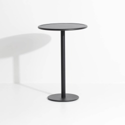 Noir - Table Haute Week-End Ø70 x H105 cm - Petite Friture