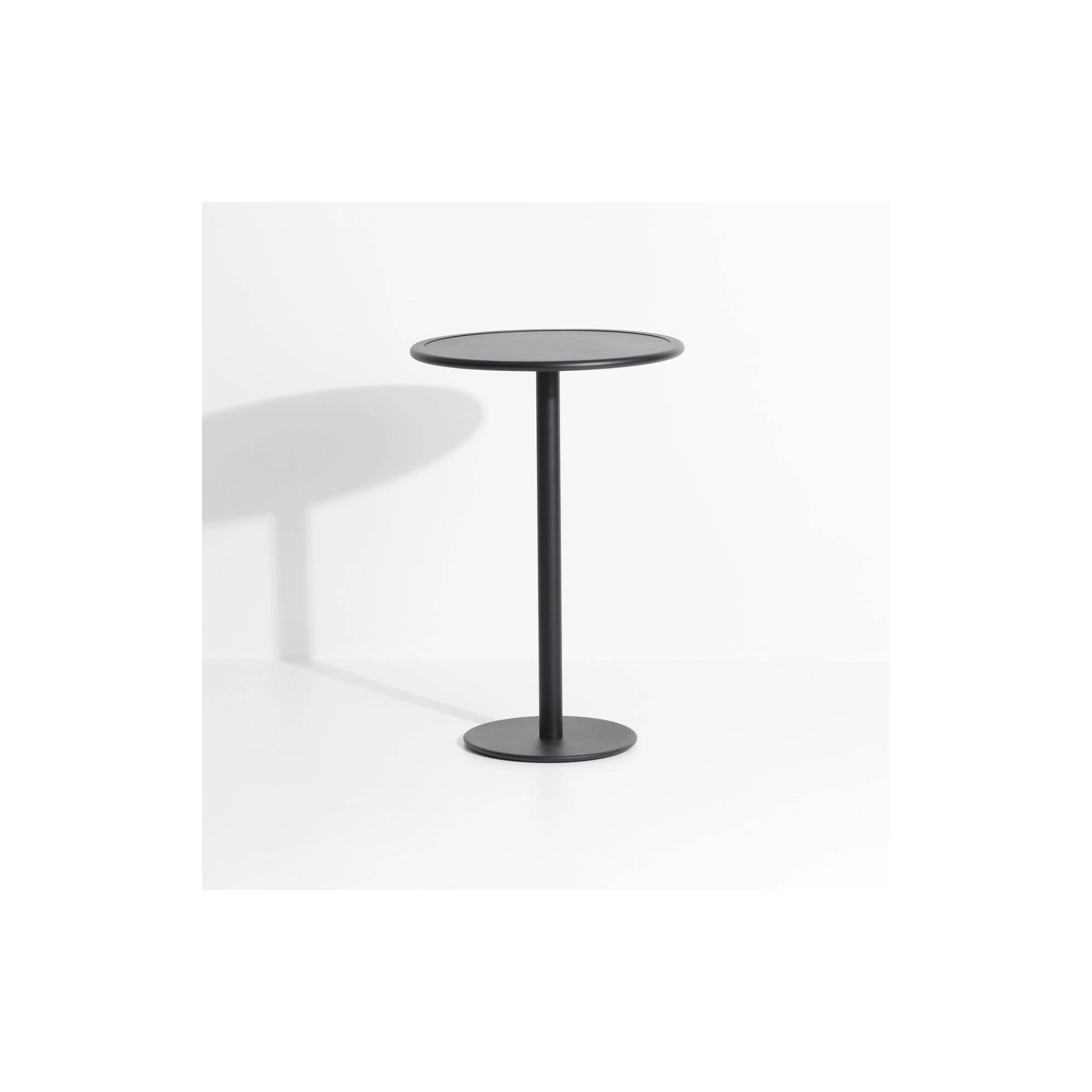 Black - Week-End High Table Ø70 x H105 cm - Petite Friture