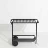 Black – Tea Trolley Haute Week-End 82 x 48 x H73 cm - Petite Friture